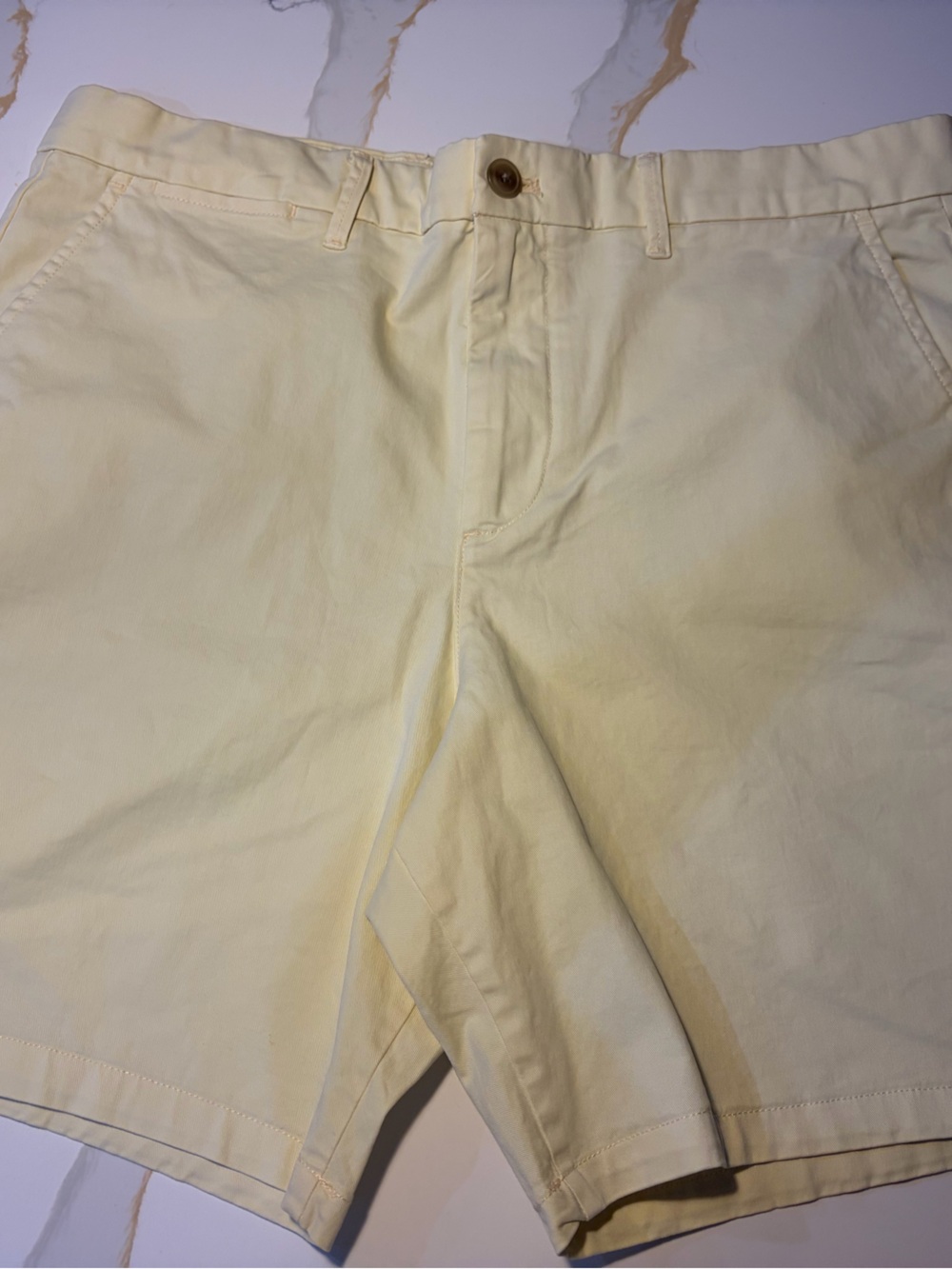 GAP Light Yellow Women's Bermuda Shorts